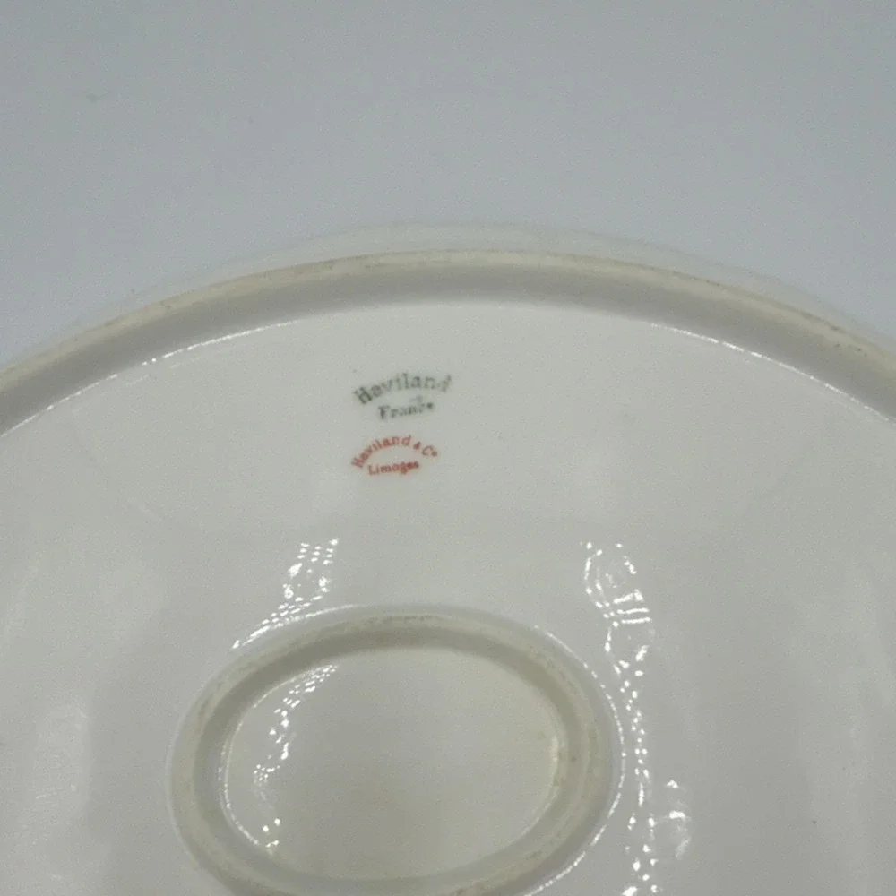 Haviland Limoges Floral Oval Porcelain Platter with Handles
